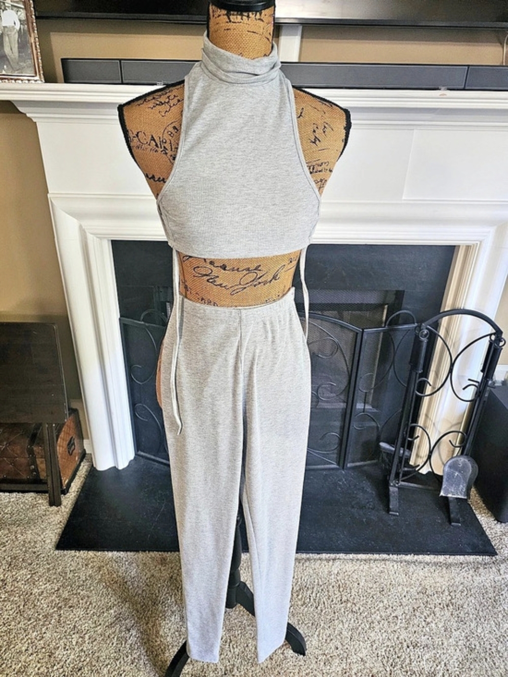 **END OF SUMMER SALE**
2 Pc Gray Halter Tank Set Small
NW